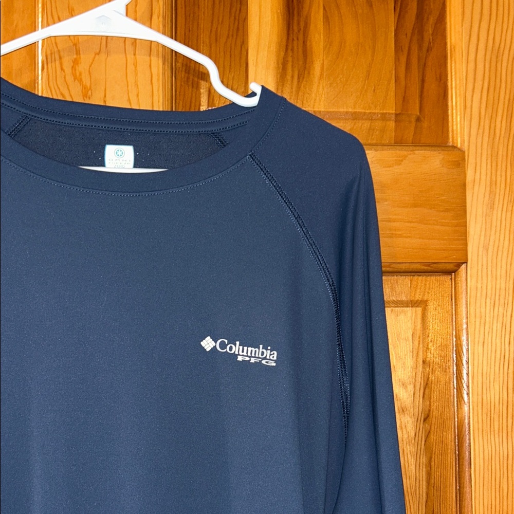 Columbia Dark Blue PFG Performance Shirt